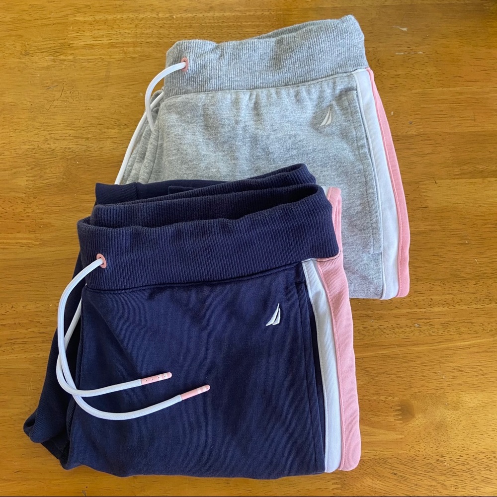 Nautica Sweatpants 2 pieces Bundle Navy Blue Gray
